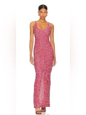 yahaira maxi dress in dark brown nbd Nbd Yahaira Maxi Dress in Brown